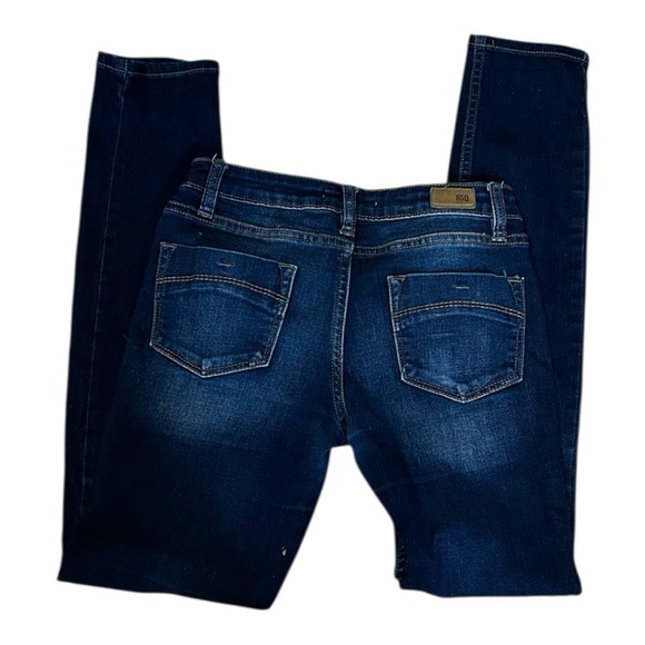 RSQ Blue Skinny Jeans with Subtle Distressing size 12 - Picture 2 of 5